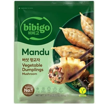 비비고 플랜테이블 버섯 왕교자